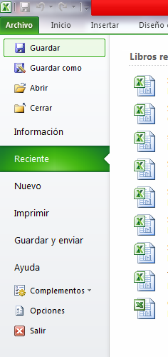 Partes del “Menú Archivo” de Excel | ExcelTips – Soporte911